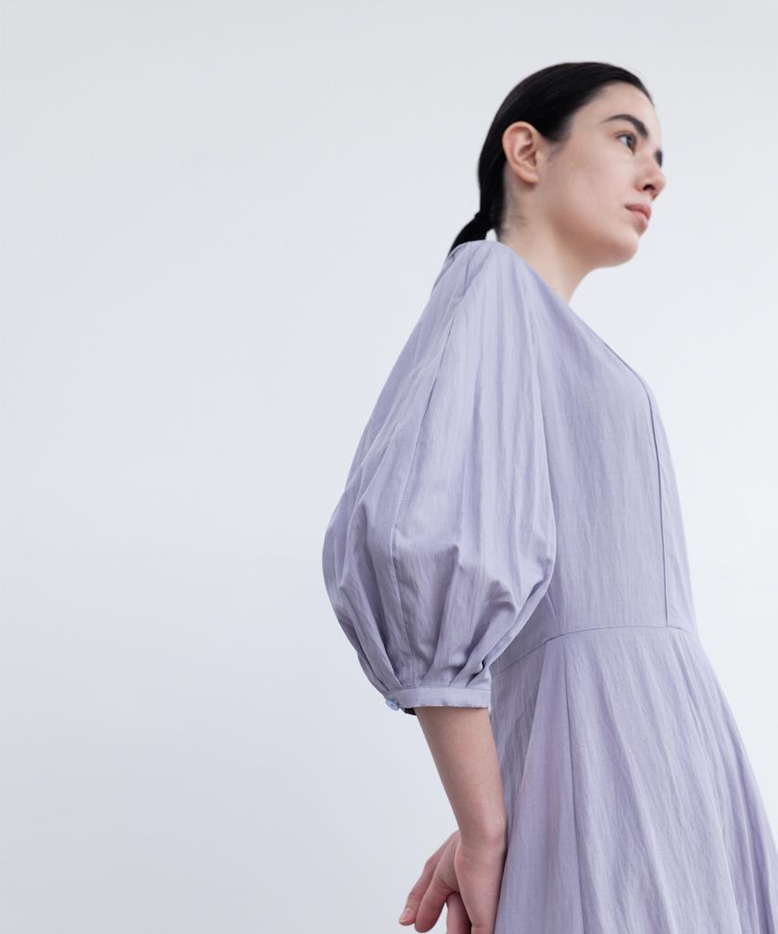 Rie Square Neck Puff Sleeve Dress Lv