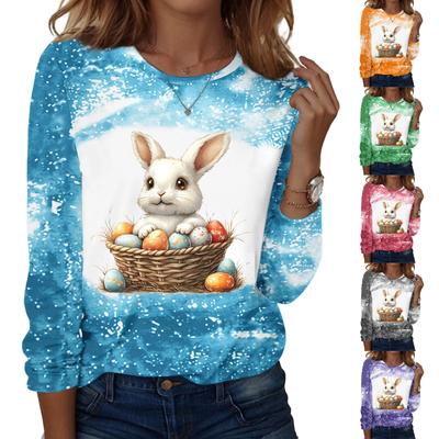 Long Sleeve Shirts For Women Cute Print Graphic Tees Blouses Casual Plus Size Basic Tops Pullover