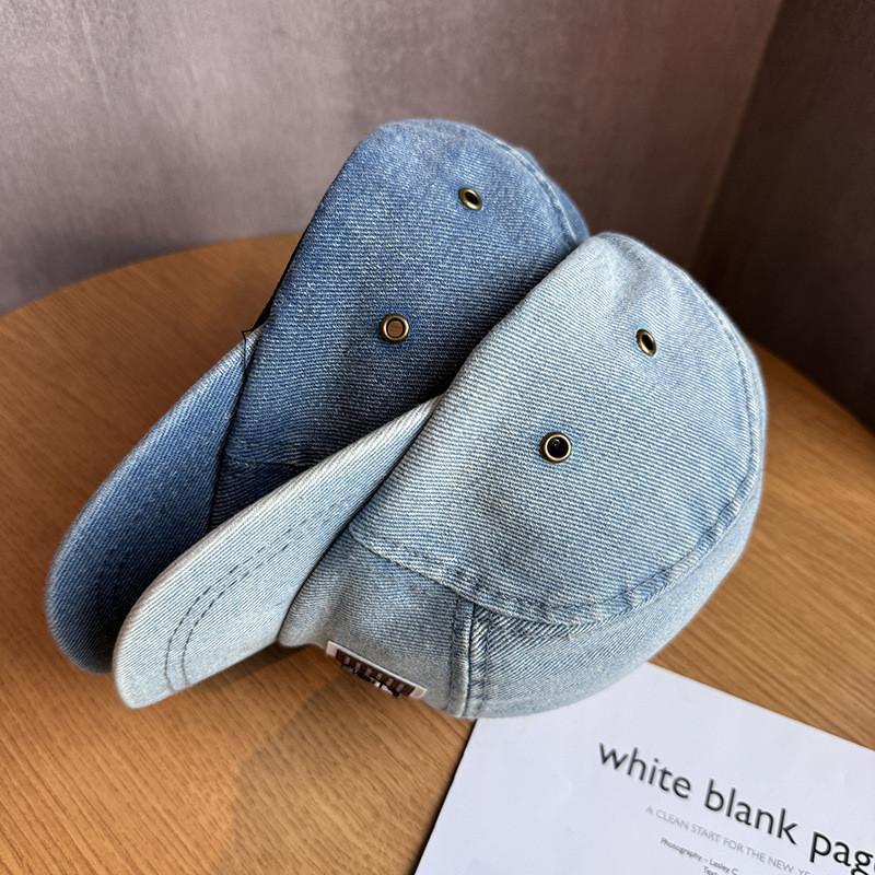 Patch Letter Trendy Cotton Baseball Hat With Breathable Design For Wear Casual