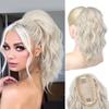 Women's Short Curly Hair - Deep Wave Ponytail Drawstring Wig