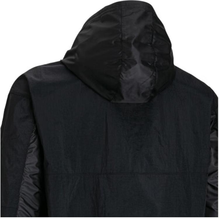 Under Armour Solid Color Casual Basketball Woven Hooded Jacket Men Jackets Black 1383372-001