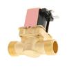 Electric Solenoid Valve, 1/2" DC 12V Normally Closed Brass Electric Solenoid Valve for Water Control