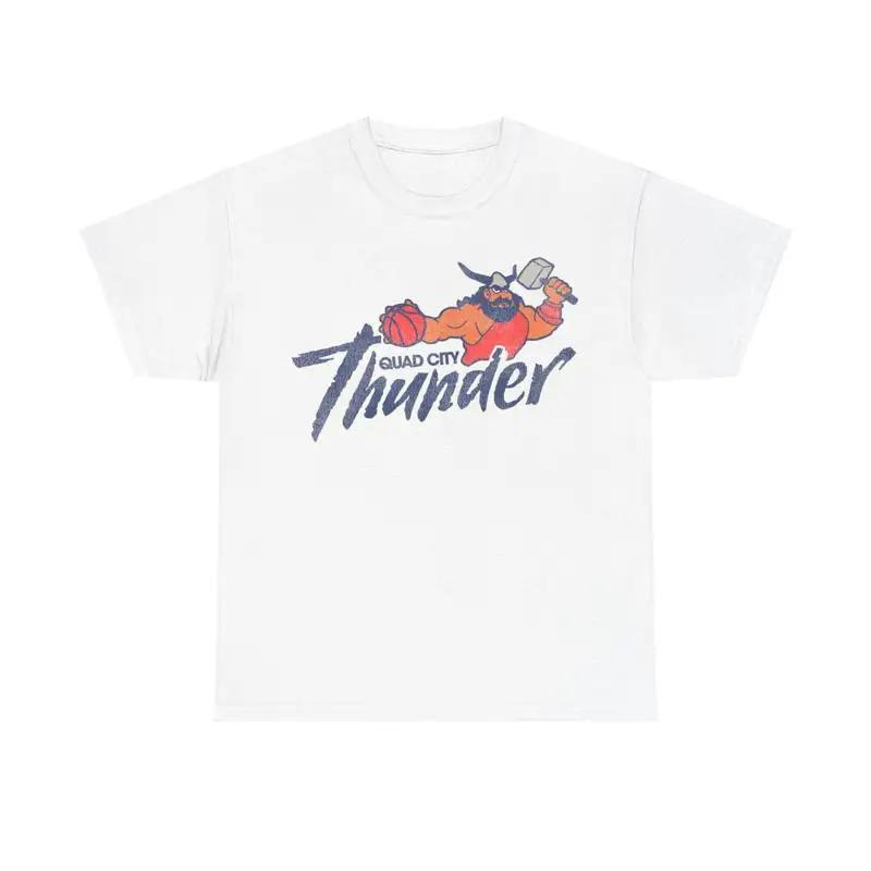 

Quad City Thunder Basketball Team Nostalgic Retro T shirt 5XL різнокольоровий
