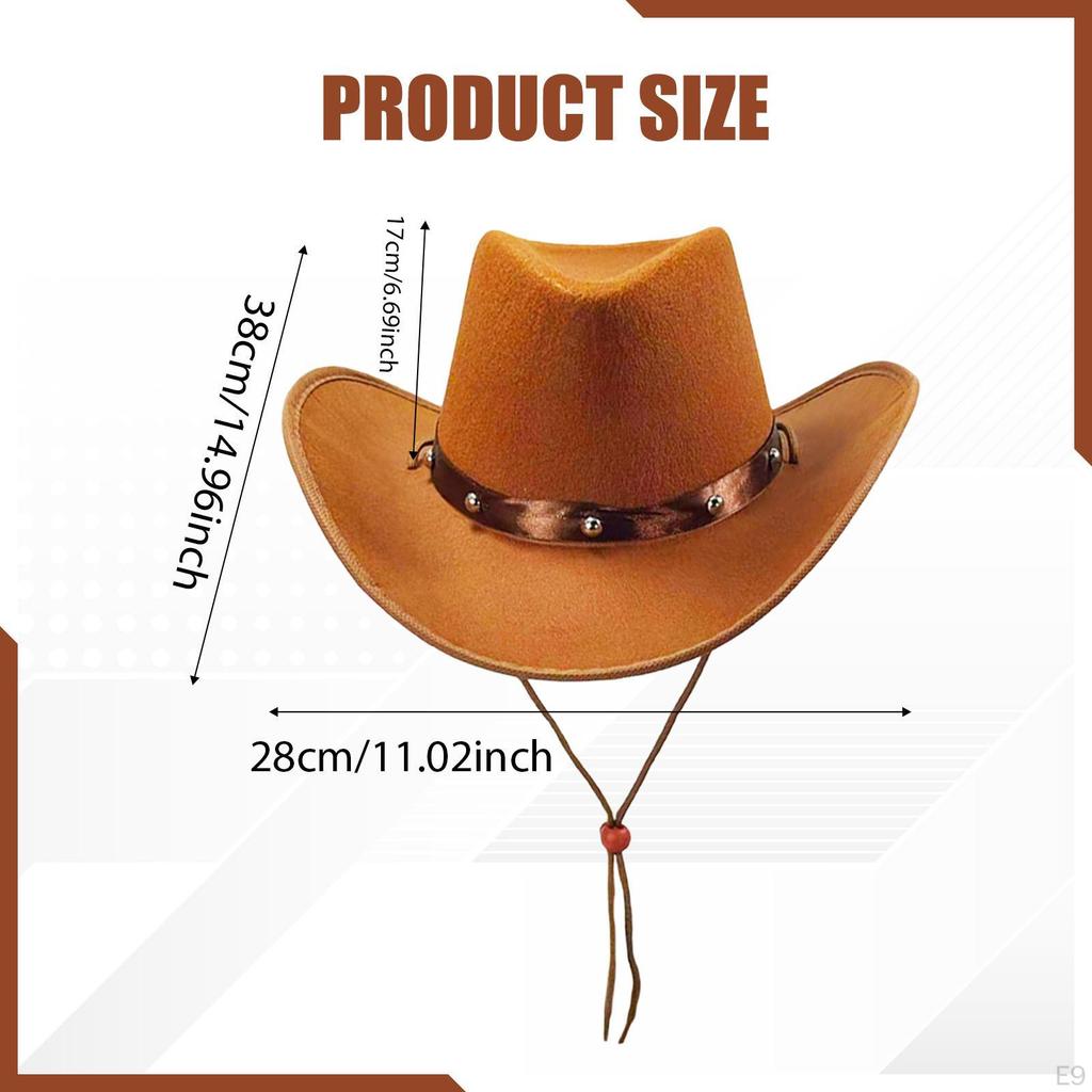 Cowboy Hat Cosplay Costume Accessories for Engagement Carnival Wedding