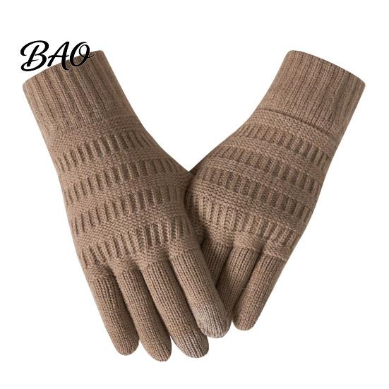 Winter Essentials for Sub Zero Weather Knitted Touchscreen Gloves Men Women, Warm Thermal Gloves, Thickened Comfortable Skin Friendly Mittens