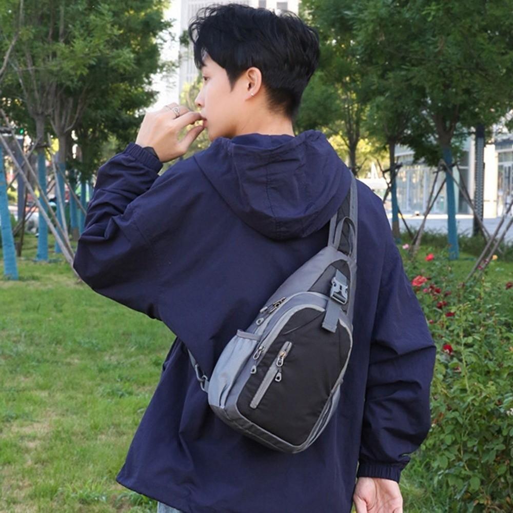Multi-Functional Sports Shoulder Bag Casual Crossbody Fanny Pack Compact Male Chest Bag Daily Use