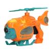 Bubble Blowing Toy Helicopter Shape Sound Light Battery Powered Automatic Bubble Making Toy