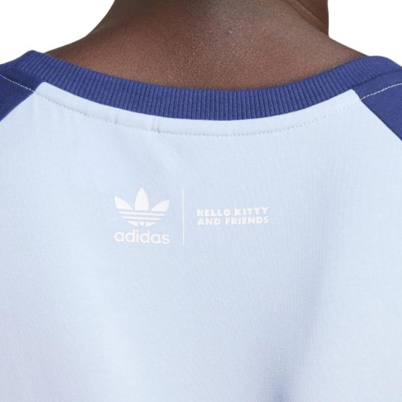 adidas Originals X Hello Kitty Cinnamoroll Graphic Colorblock Sport Tee Donna Top Rosa Blu JH3175