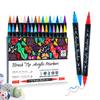 Double-Headed Acrylic Marker: Layered Doodle Pen Tip, Quick-Drying, Waterproof, Colored Marker.