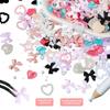 1Box 3D Butterfly Nails Charm for Women Mixed Ribbon Resin Nails Art Rhinestones Crafts Nails Supplies Embellishment