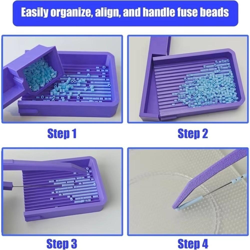 1/3PCS DIY Handmade Fuse Beads Kit Plastic Beads 2.6mm Fuse Bead Single Needle Tweezer Single-Needle Beads Sorting Tools