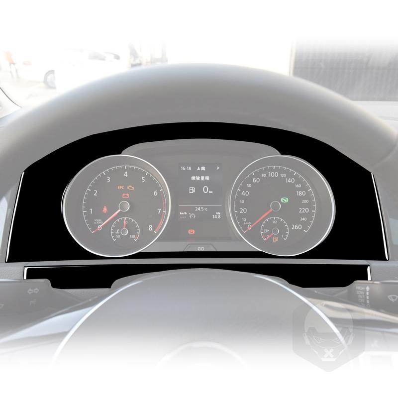 For Volkswagen Golf 7 GTI Mk7 2013 2014 2015 2016 2017 Dashboard Speedometer Cover Piano Black Sticker Car Interior Accessorie