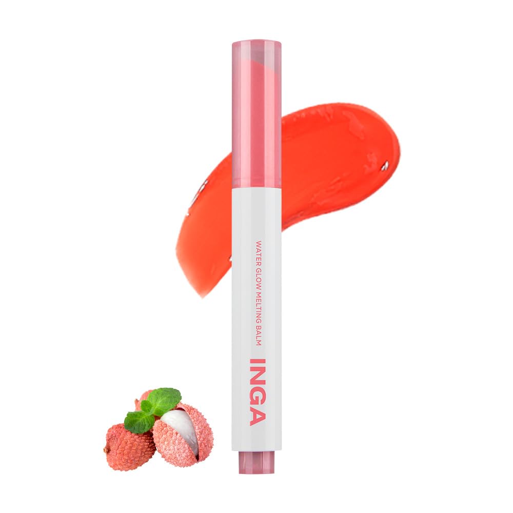

inga Water Water Glow Тающий бальзам Glow Тающий бальзам Личи Сок Нежный Розовый Цвет Увлажняющий Мощность Нормальный (СОК ЛИЧИ, (1,8 г))