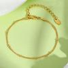 Minimalist Bead Bracelet for Women,Flat Snake Chain Stainless Steel Bracelets,Trendy Waterproof Jewelry Gift