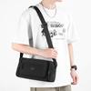 Minimalist Men's Crossbody Bag with Multiple Zipper Compartments for Urban Lifestyle