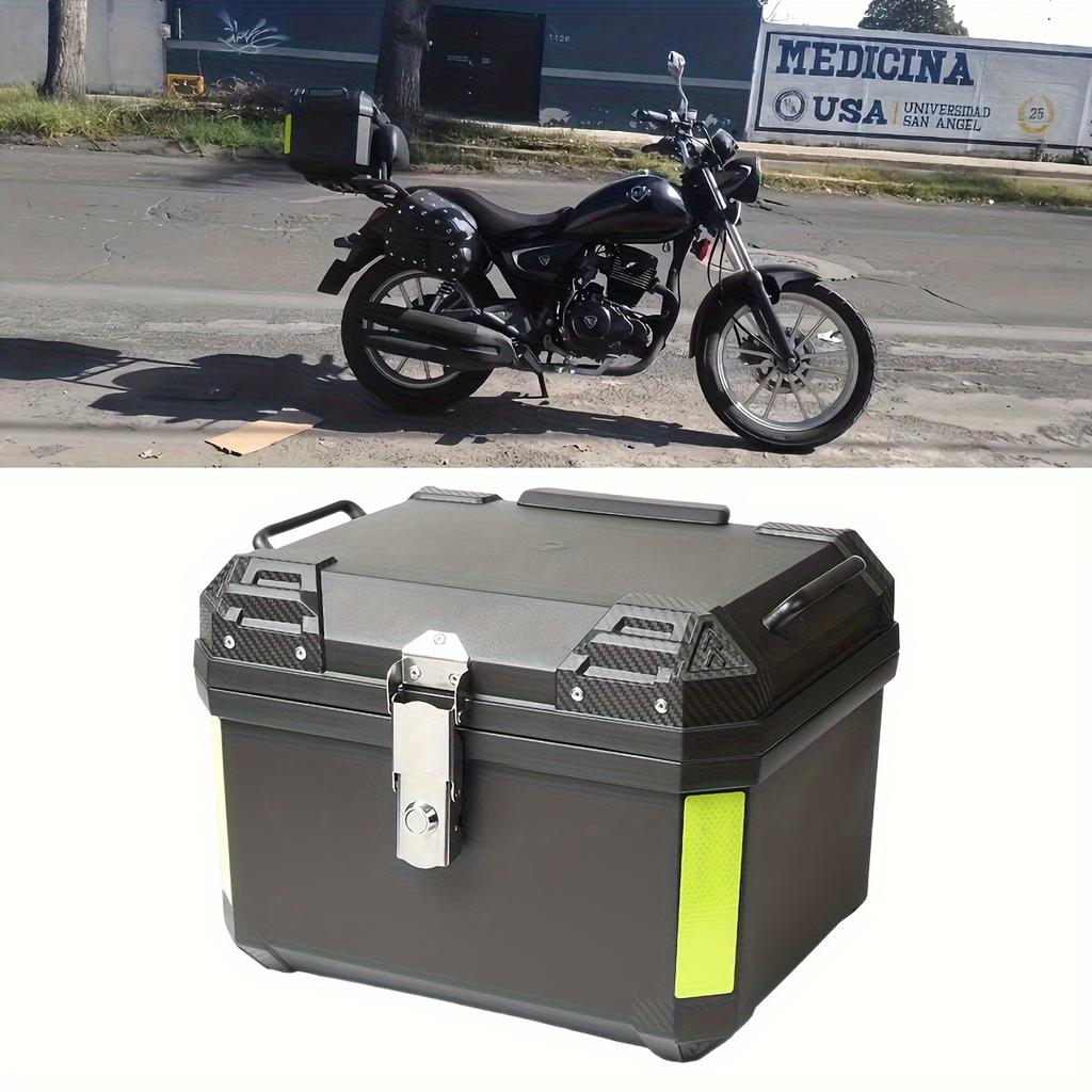 45L Motorcycle Trunk Helmet Box Universal Top Case Waterproof Tail Box With Security Lock for Helmet and Luggage Storage