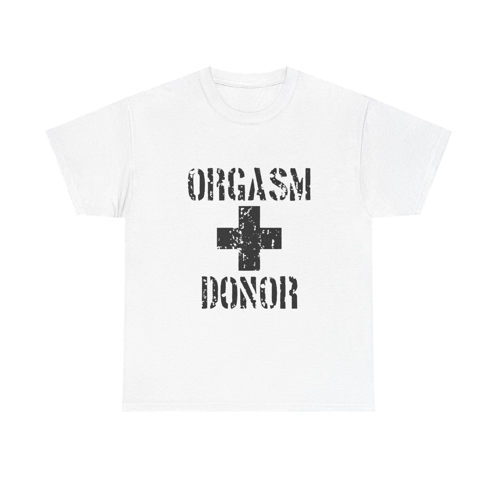 Orgasm Donor T-Shirt | Distressed Medical Cross Graphic 3XL