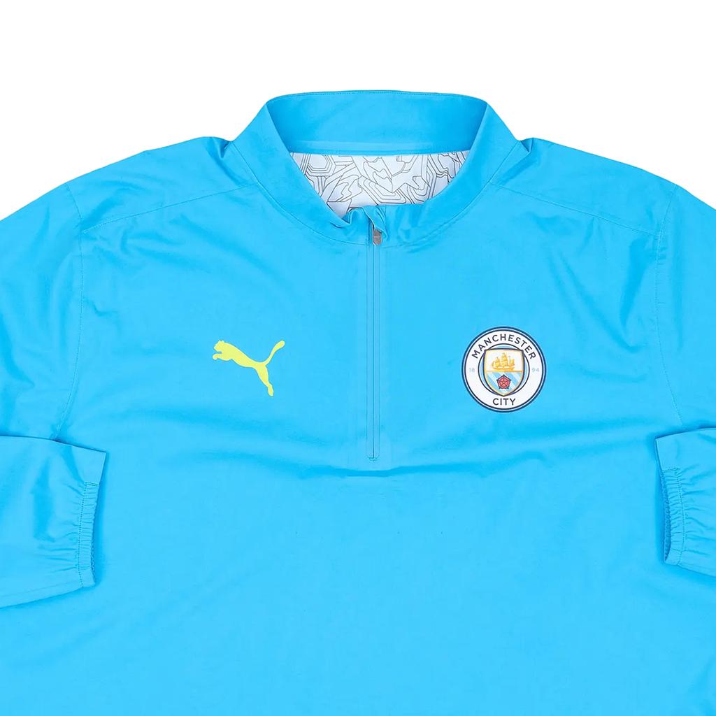 Puma Manchester City 1/4 Zip Rain Top 2024-25 Unisex Tops 777543-11