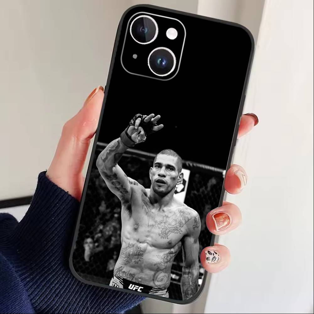 

Чохол для телефону U-Ufc Charles Oliveira для iPhone17,16,15,14,13,12 Plus,Max М який силіконовий Чорний iPhone17
