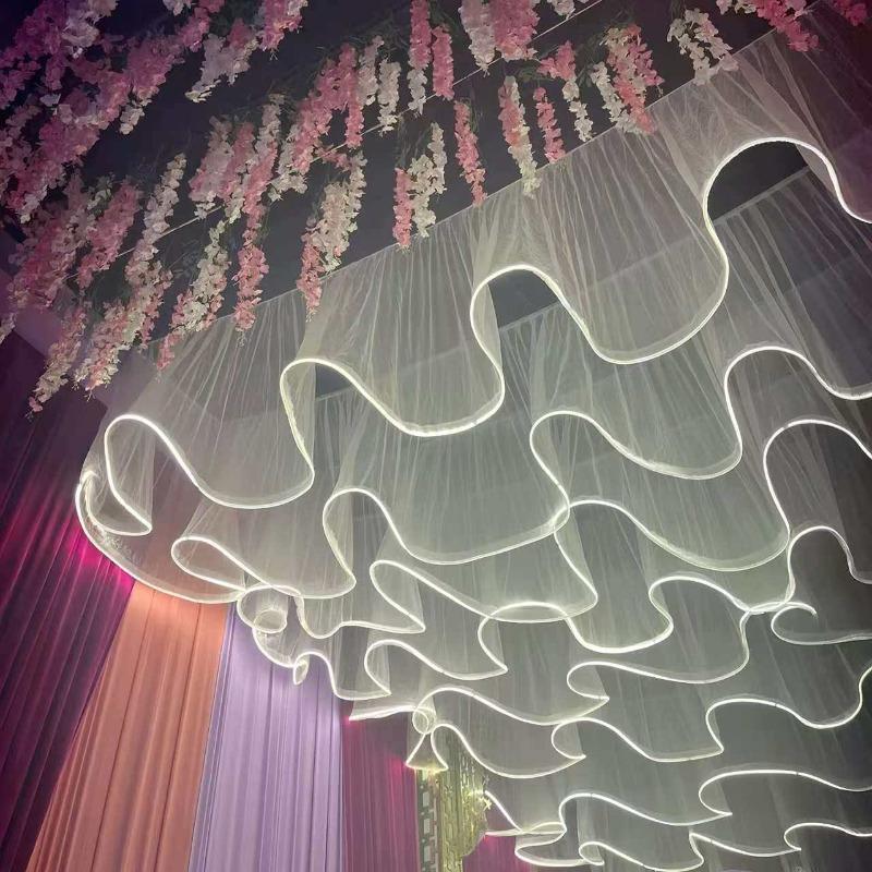 1 Piece/11M Personalized Illuminated Wave Gauze