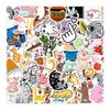 50 Cute Cartoon Mini Stickers for Suitcases, Water Bottles, Notebooks, and Graffiti Decor