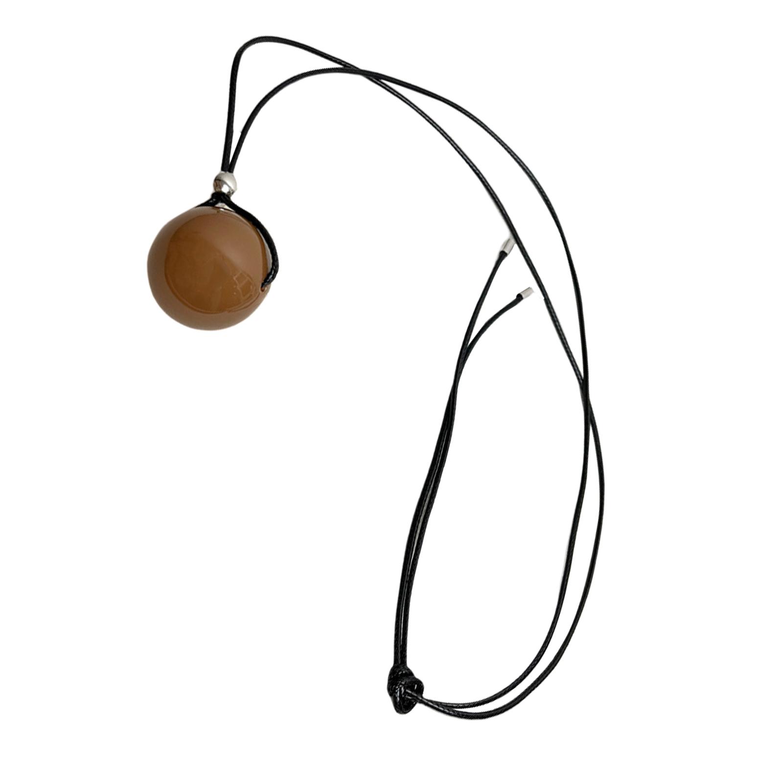 

Модное геометрическое круглое ожерелье с подвеской, длинное веревочное ожерелье, модные украшения на шею для женщин, трендовые аксессуары кофейный