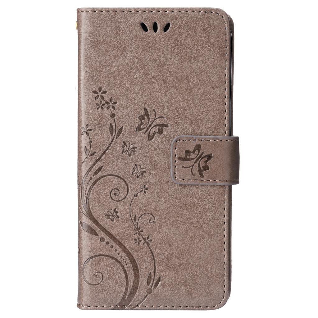 For iPhone 16 Pro Case Shockproof Butterfly Floral Leather Flip Phone Cover