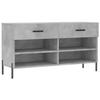 VidaXL Shoe Bench, Shoe Cabinet with 4 Shelves and Legs, Shoe Rack with 2 Drawers Living Room, Modern, 829752