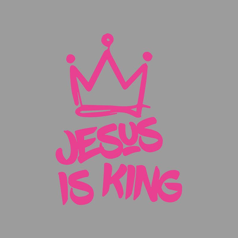 Jesus is King and wears a crown creative&funny stickers for cartoon fans&lover,high quality for car trucks motorcycles & laptops