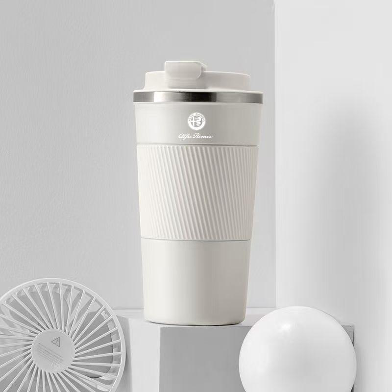 510ML Car Coffee Cup 304 Stainless Steel Car Thermos Automotive Decorative Stickers For Alfa Romeo Giulia Giulietta Tonale MITO Pgi231