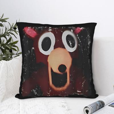 Funny Scary Clown Terror Square Pillow Covers Polyester Sofa Terrifier Clown Cushion Case Funny Decor Pillowcase 4545