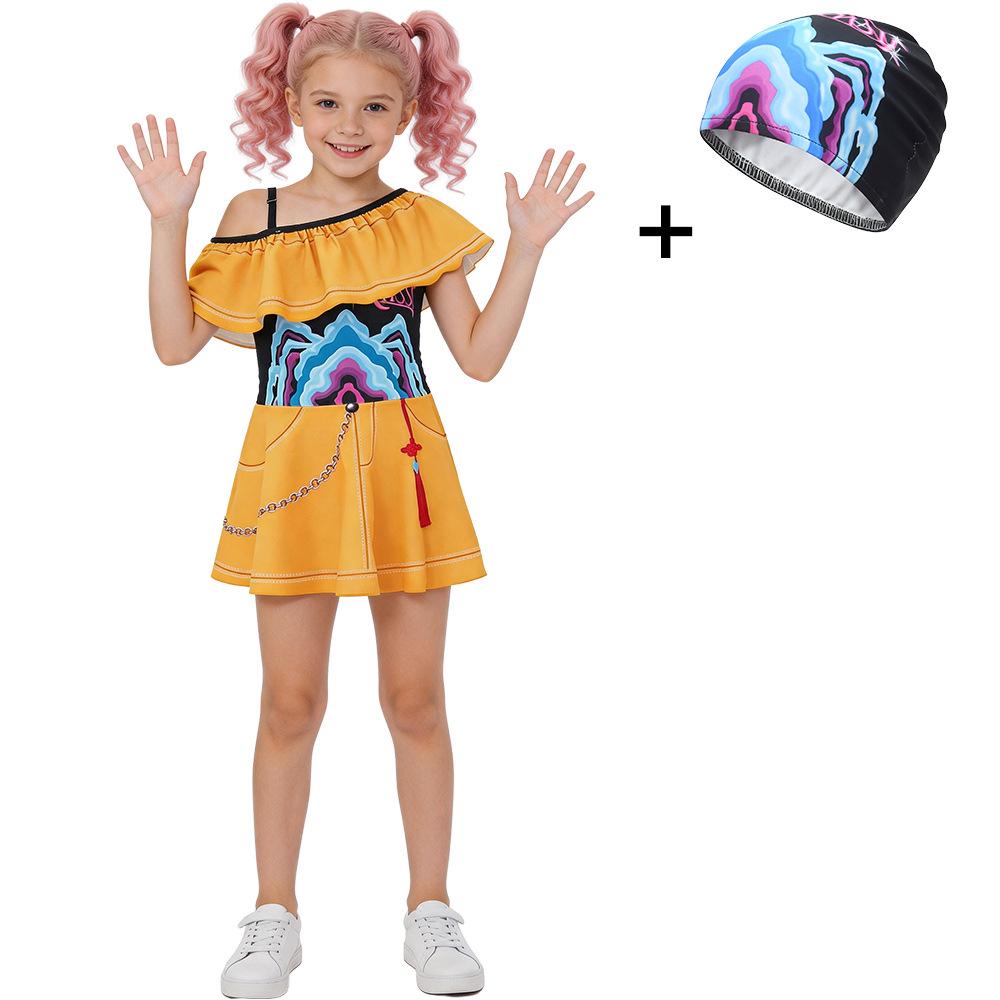 K-POP Dämonenjägerin Girlgroup Cosplay: Mira, Zoe, Rumi - Kinder Halloween Kostüm & Badeanzug