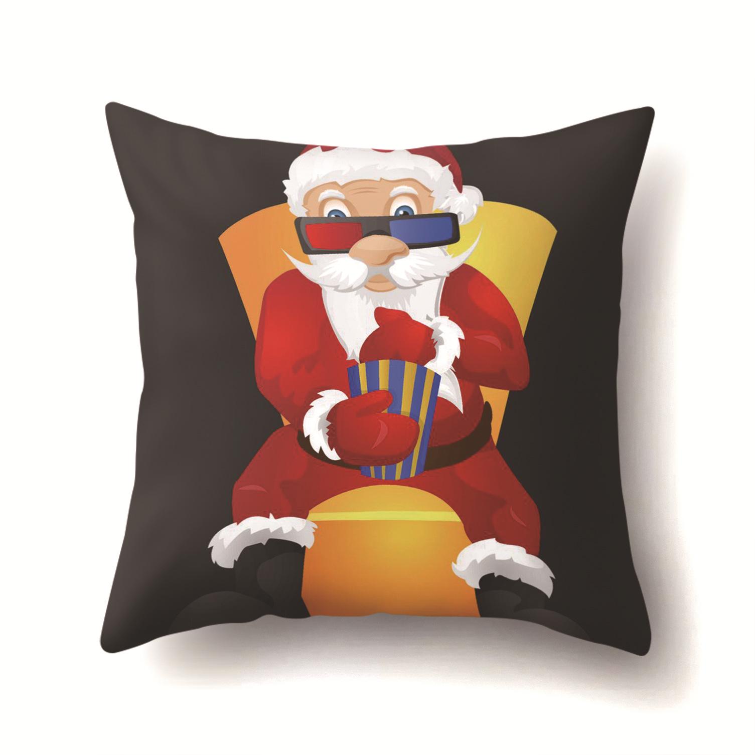 

Home Decor Christmas Santa Claus Pillow Home Polyester Cushion 45 * 45 without pillow core