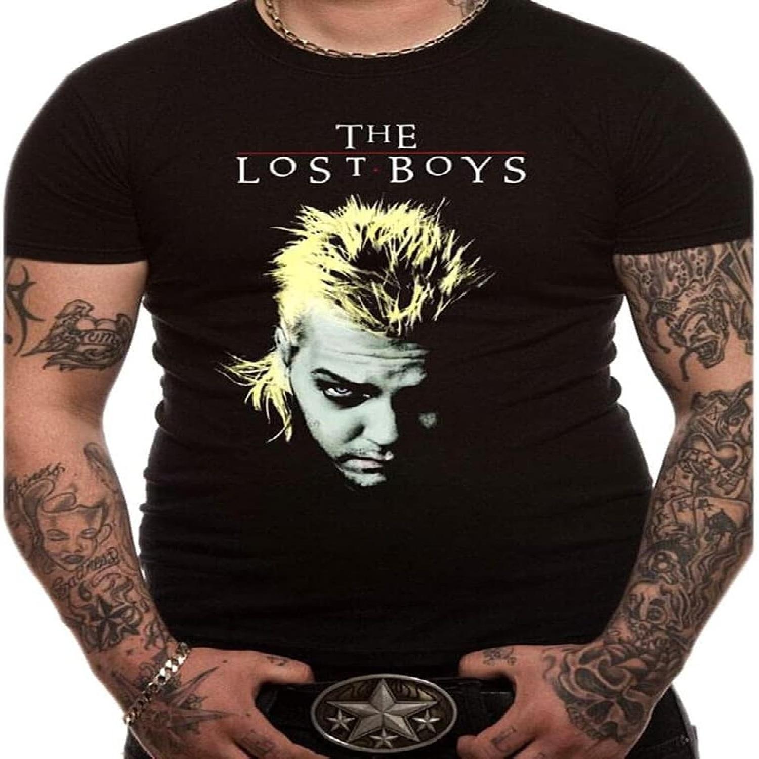 The Lost Boys  David And Logo  (Black) T-Shirt (large) S