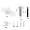 Magnetic Door Stop Quiet Hidden Stopper for Dorm Office Buildings Home Milky White