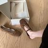 Cowhide Version~ Ballet Versatile Shoes with Light Mouth Flat Bottom Bow Single Shoes Women's Genuine Leather Mary Jane Shoes