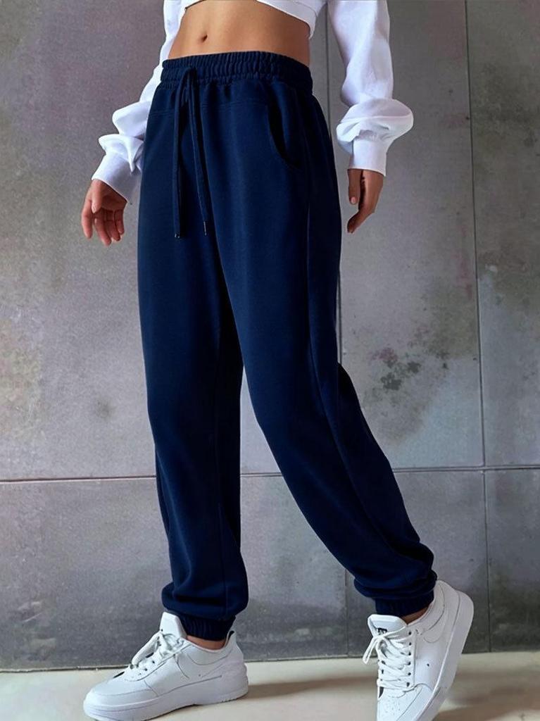 2026 Women's Casual Autumn/Winter Drawstring Sweatpants - European/American Style
