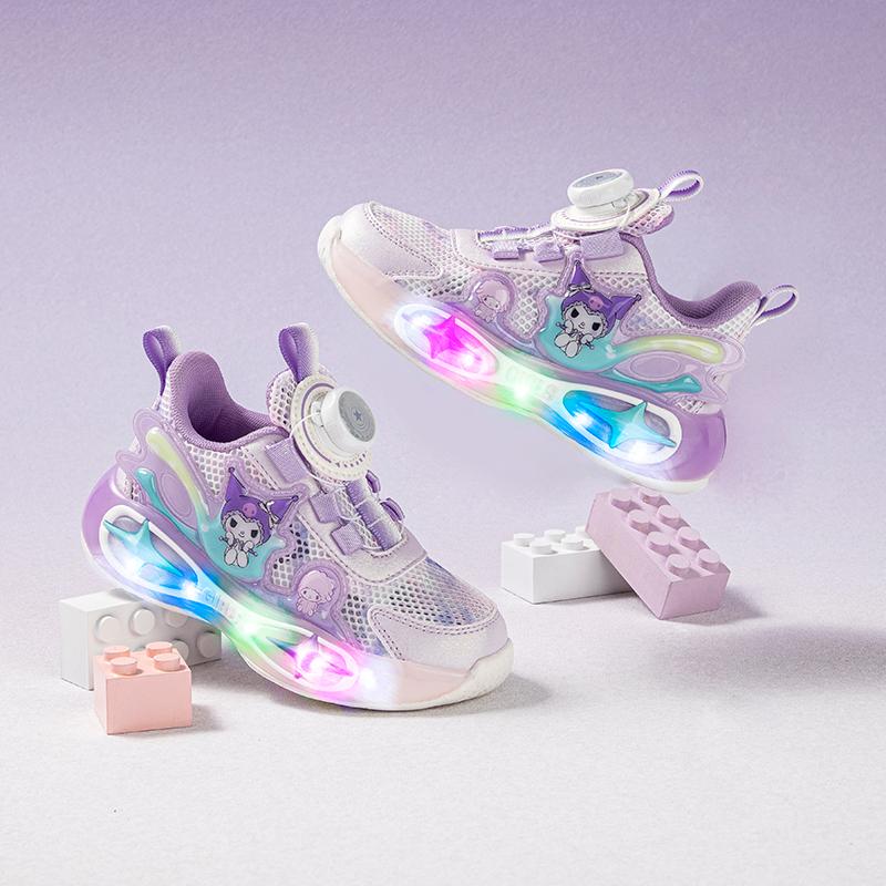 Kaiti Cat Children's Shoes 2026 New Luminous Shoes for Girls, Breathable Daily Children's Sports Shoes