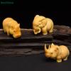 Wooden Carved African Trio:Rhinoceros,Hippopotamus,And Elephant Figurines,Creative Car And Home Decor Crafts