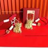999 Gold National Trend Lion Pendant Keychain: Festive Wealth & Joy Ornament