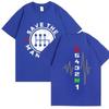 2024 Men's Clothing Save The Manual Tees Double Sided Print T-shirts Funny Men Short Sleeve Tops Round Neck Trendy Streetwear