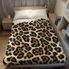 Leopard Shadow Flannel Blanket Warm Soft Halloween Christmas Couch Warm Cozy Decorative Decor Gift for All Season