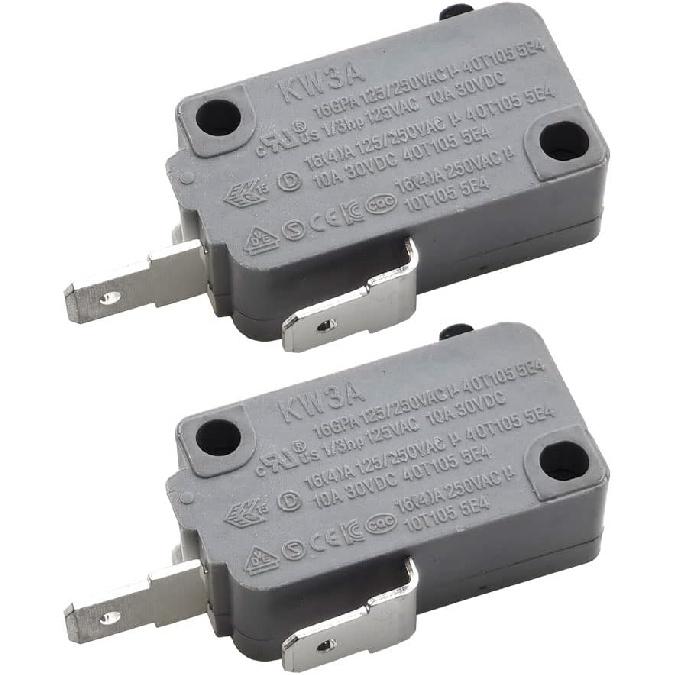 KW3A Microwave Oven Door Switch 16A 125/250V Door Interloc (2 Normally Open and 1 Normally Closes)