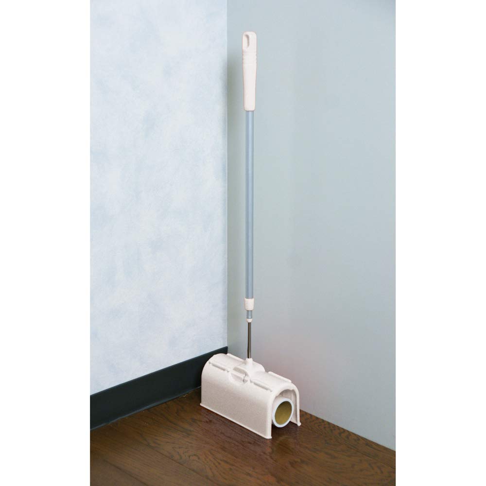 Azuma Industries Sticky a freestanding carpet roller with a storage retractable and a universal size spare tape compatible with all long F-Type