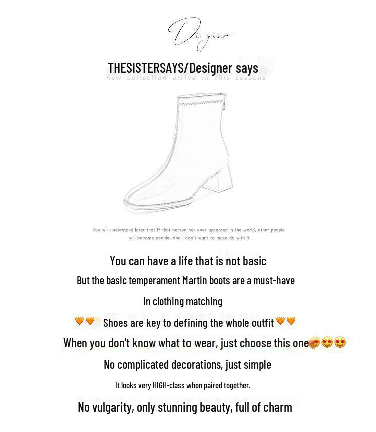 Damen Chunky Heel Chelsea Stiefeletten 2025 - Temperamentvolles Weiß, Mittelhoher Absatz, Herbst/Winter Stylisch Schlanke Passform