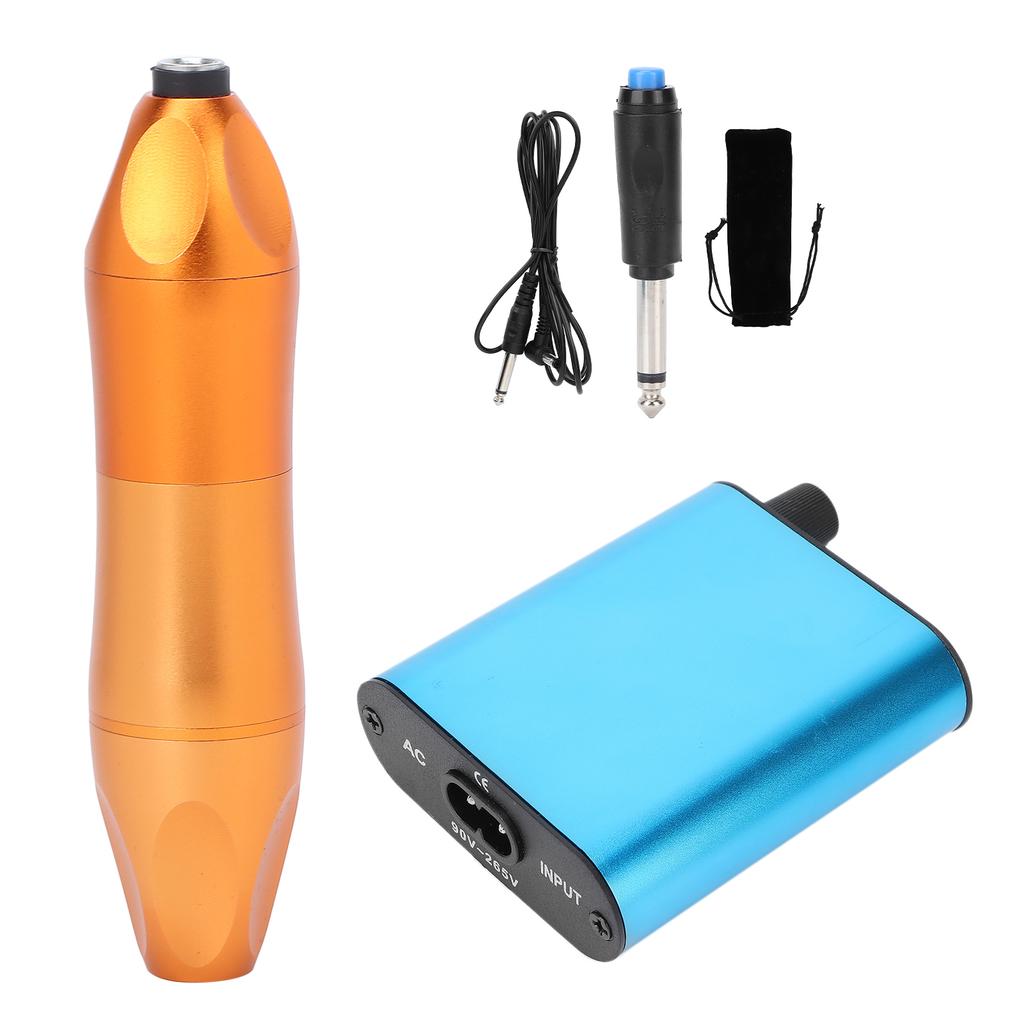 Motor Tattoo Pen Kit Professional Tattoo Machine Power Supply Wireless Foot Pedal for Beginner