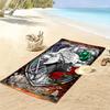 Medieval Heraldry Mythical Creatures Beach Towel Beach Towel for Vacation Photos Outdoor Camping Quick-drying Swim Towel Swim Outdoor Pool Towel