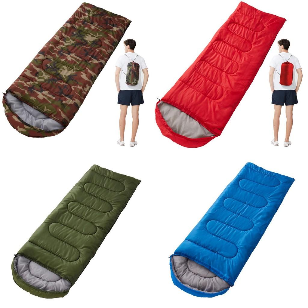 Adult Camping Sleeping Bag With Envelope Design And Warm Filling For Spring And Fall Adventures
