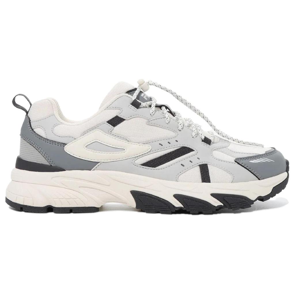FILA Cushioning Abrasion Resistant Low top Running Shoes Unisex Gray Blue White 1RM02773G052