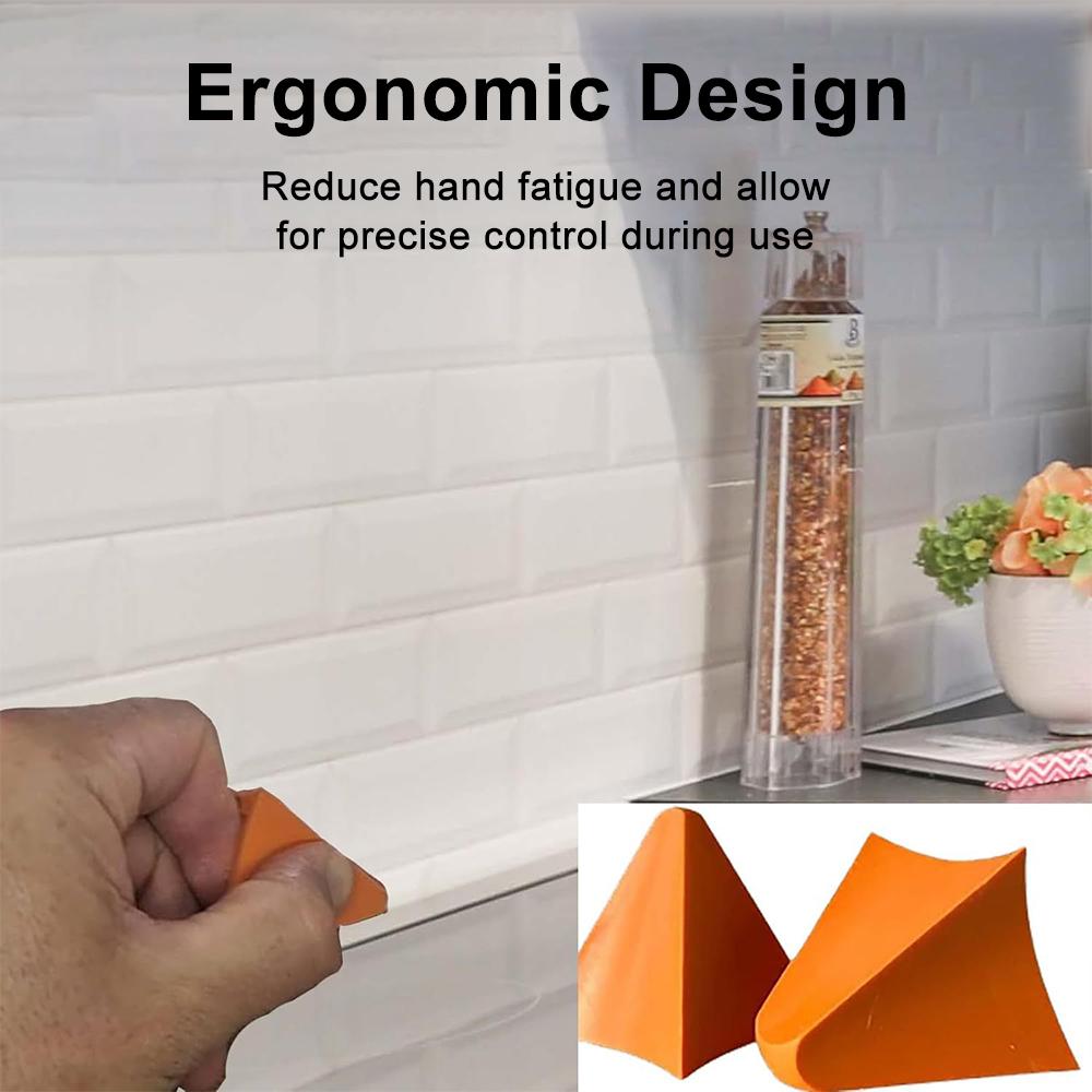 2Pcs Silicone Caulking Tools Floor Seamer Joint Sealant Applicator Home Decoration Tiles Seam Tools For Tile cement workers